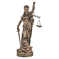 Estátua Decorativa da Deusa Themis 63cm Dourada - Simbolismo e Elegância para seu Ambiente - imagem 4