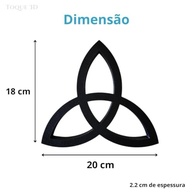 Estatueta Triquetra - Símbolo da Eternidade e Infinito | Decoração Espiritual e Moderna - imagem 3