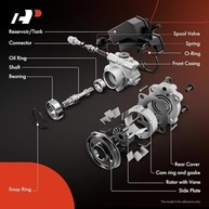 Bomba de Direção Hidráulica A-Premium com Reservatório para Jeep Grand Cherokee e Dodge Dakota - imagem 5