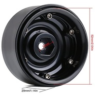2 Pares de Rodas 1.9" Pretas para SCX10 90046: Performance e Estilo para seu Crawler! - imagem 3