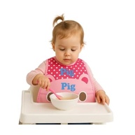 Babador Infantil de Plástico com Fechador e Bolso Coletor – À Prova d’Água, Fácil de Limpar, Ideal para Refeições - imagem 3