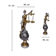 Estatueta Themis Deusa da Justiça - 31cm - Resina Premium para Escritório e Presente de Formatura - imagem 4