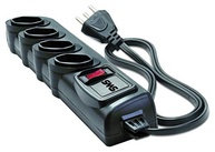Filtro de Linha SMS Bivolt 4 Tomadas com Proteção e Cabo de 1.3M - Preto - imagem 3
