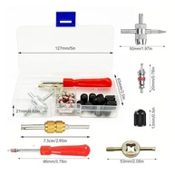 Kit Completo 33 Peças para Remoção e Instalação de Núcleo de Válvula de Pneu - Reparo Rápido e Fácil - imagem 3