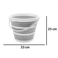Balde de Silicone Dobrável 10L com Suporte - Portátil, Reutilizável e Espaçoso - imagem 4