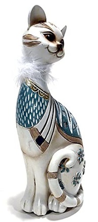 Estatueta de Gato Decorativa Resina 24cm - Charme e Estilo para Qualquer Ambiente - imagem 2