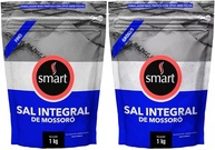 Kit com 2 Pouchs de Sal Integral de Mossoró Grosso e Fino de 1kg cada - Smart - imagem 1