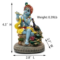 Estátua de Krishna 11 cm - Murti Hindu para Decoração e Devoção - imagem 3