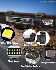 Luz de Cúpula LED UTV Universal LTEODCHEW - Iluminação Potente Branco/Verde para Polaris, Can-Am e Mais! - imagem 4