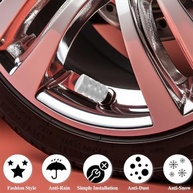 Tampas de Válvula de Pneu Premium: Alumínio Anodizado Prata, Antiferrugem e Universais (4 Peças) - imagem 4