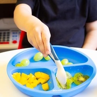 Colher de Silicone Ergonômica Termossensível - Segurança e Cor para Refeições Divertidas - imagem 2