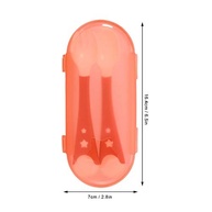 Conjunto de Talheres Infantil Dobrável com Garfo e Colher Antiderrapante - 2 Unidades Portáteis - imagem 3