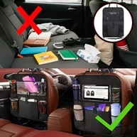Organizador de Carro Banco Traseiro: Proteção, Tablet e 6 Bolsos para Viagens Tranquilas - imagem 5