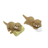 ZYAMY 8 Peças Estátuas de Lontra em Miniatura - Decoração Animal para DIY e Jardim de Fadas - imagem 5