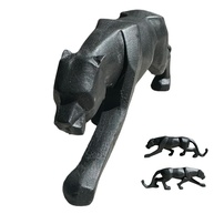 Estatueta Geométrica Leopardo em Resina - Decoração Elegante para Casa e Escritório - imagem 1