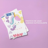 Kit de Adesivos Unicórnio para Quarto Infantil - Decoração Fofa e Segura - imagem 5