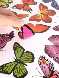 Adesivos de Janela Borboleta - 40 Unidades Reutilizáveis | Decoração e Proteção contra Colisão de Pássaros - imagem 4