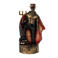 Escultura Orixá Exu Tiriri Vintage 10,50 cm em Resina - Decoração Afro-Brasileira com Estilo e Respeito - imagem 1