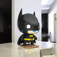Suporte Alexa Echo Dot 4 ou 5 Batman - Escultura Decorativa com Som e Música - imagem 1