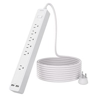 Extensão Elétrica 4,5m com 6 Tomadas e Proteção contra Surtos - Plugue Fino e Design Moderno - imagem 2