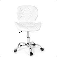 Cadeira Office Eiffel Slim Base Giratória Branco - Design Moderno e Conforto Ergonômico - imagem 5