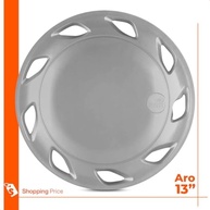 Kit 4 Calotas Gol Parati Cl Aro 13 1992-1994 Prata Grid - Design Esportivo e Proteção - imagem 4