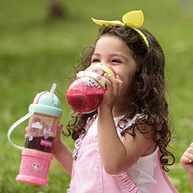 Copo com Canudo Playful Ballet 360 ml Rosa Fisher Price - Segurança e Diversão para Bebês - imagem 3
