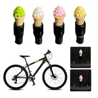 Tampas de Válvula de Bicicleta Divertidas: Cone de Sorvete - Proteção e Estilo para Sua Bike! - imagem 3