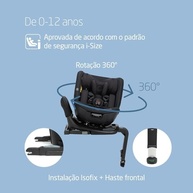 Cadeirinha Maxi-Cosi Spinel Plus 360°: Segurança e Conforto do Nascimento aos 36kg (Authentic Black) - imagem 3