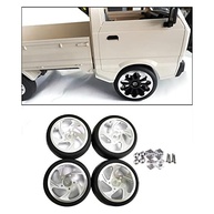 Conjunto 4 Pneus e Aro de Roda 1/10 - Prata: Tração e Durabilidade para seu RC! - imagem 4