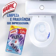 Harpic Bloco Sanitário Fresh Power 6 Lavanda - 2 Unidades | Fragrância Duradoura e Limpeza Profunda - imagem 3