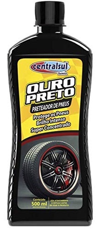 Centralsul Química Preteador de Pneus Ouro Preto 500ml: Brilho e Proteção Duradoura - imagem 2