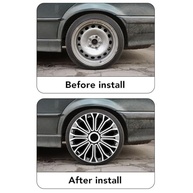 Calotas Universais 17" para Mercedes Sprinter Cargo Van e Outros - Kit 4 Peças Prata e Preto - imagem 4