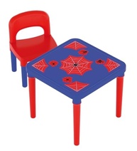 Conjunto Mesa e Cadeira Infantil Aranha Azul - Estímulo à Criatividade e Aprendizado - imagem 2