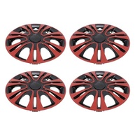 Kit 4 Calotas Cryfokt 13" Pretas e Vermelhas: Estilo e Proteção para Seu Carro - imagem 5