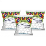 Kit 3 Naftalina em Bola 40g - Proteção Contra Traças e Maus Cheiros para Armários e Guarda-Roupas - imagem 2