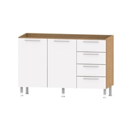 Balcão de Cozinha Ditália Aspen 2 Portas e 4 Gavetas - Organize com Estilo e Funcionalidade - imagem 1
