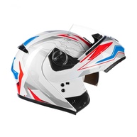 Capacete Peels U-RB2 Ocean Escamoteável: Segurança e Estilo Azul e Branco Brilhante - imagem 1