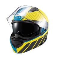 Capacete Texx Kratos Cyber Azul e Amarelo Fosco: Estilo e Segurança para Sua Pilotagem - imagem 3
