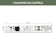 Adesivo Infantil de Gatinhos Lavável - Seguro e Criativo para Decoração de Quarto de Bebê e Criança - imagem 3