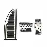 Kit Pedaleira Antiderrapante e Descanso de Pé para Jeep Renegade e Compass (Automático) - Preto e Prata - imagem 2