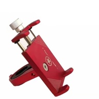 Suporte de Celular Alumínio para Moto e Bicicleta - Ajustável e Articulado (Vermelho) - imagem 4