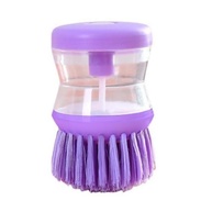 Lava Louças Roxo com Dispensador de Sabão e Cerdas de Nylon - Limpeza Eficiente e Confortável - imagem 2