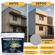 Tinta Emborrachada Euro Decor 1KG - Impermeabilização Fácil e Duradoura para Paredes e Fachadas - imagem 4