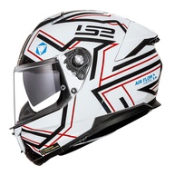 Capacete LS2 FF808 Stream Maze Branco e Preto - Segurança e Estilo para Sua Pilotagem - imagem 1