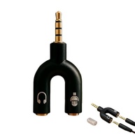Adaptador Y P2 para P3: Som e Microfone em 3.5mm para Fones e Headsets em PC, PS, Xbox e Celular - imagem 2