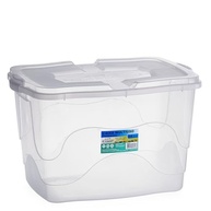 Caixa Organizadora Transparente 34L com Tampa e Trava - Organize com Estilo e Segurança - imagem 2