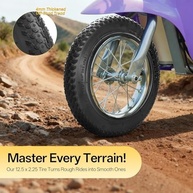 Conjunto 2 Pneus e Câmaras 12 1/2x2 1/4 para Scooters Elétricas - Durabilidade e Aderência Superior - imagem 3