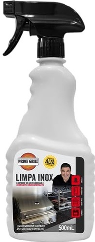 Limpa Inox Prime Grill - Limpeza Profunda para Churrasqueiras e Eletrodomésticos - imagem 2