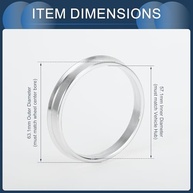 Hub Rings 57.1mm para 63.1mm: Elimine Vibrações e Garanta Segurança! - imagem 4